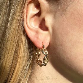 Coffee bean earrings