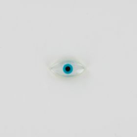 White mother-of-pearl blue eye