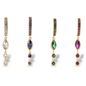 CZ line earring and wholesale CZ chain