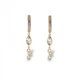 CZ line earring and wholesale CZ chain
