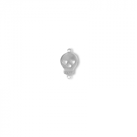 Calavera con ojos en forma de corazón