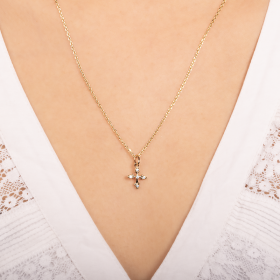 Boxwood Cross Pendant