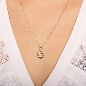 Flower CZ Pendant