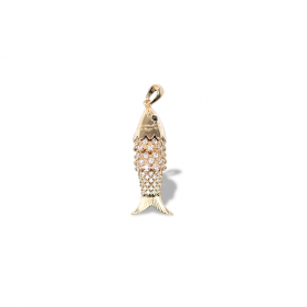 Large articulated fish pendant