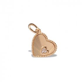 Heart CZ Pendant in a Heart