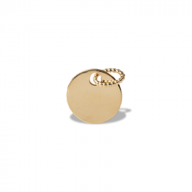 Engravable Circle Pendant with Ball Chain