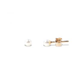 White Pearl Stud Earrings