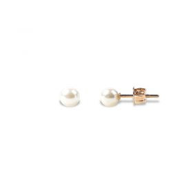White Pearl Stud Earrings