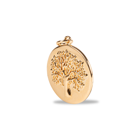Round plaque tree of life pendant