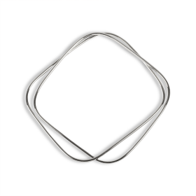 double square wire bangle