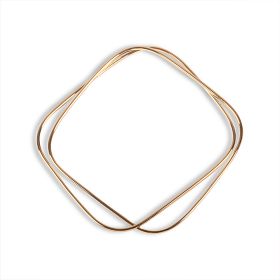double square wire bangle