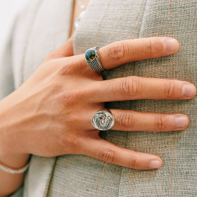 Philia Anillo Kalia Labradorite