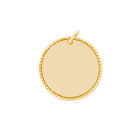 Pendentif rond boules aplaties