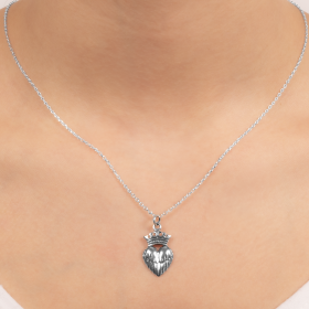 Crowned Winged Heart Pendant