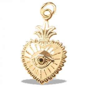 Ex-Voto Heart Pendant with Eye