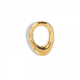 Smooth oval carabiner clasp
