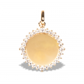 Pendentif Rond Contour Cz