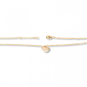 Shimmering Heart Anklet