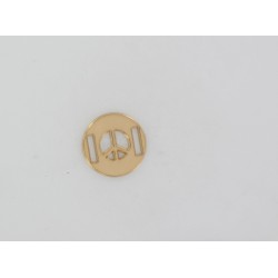 Plaque  Peace and Love Evidé 15mm