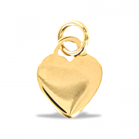 Pendant heart smooth style cadena