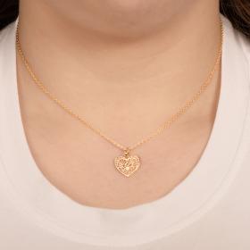 Colgante Corazón Rosetón