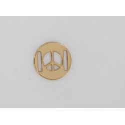 Openwork peace and love medal 20 mm