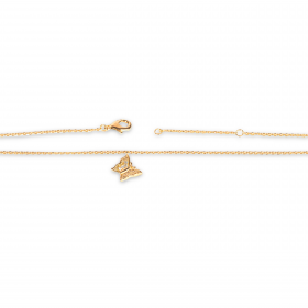 Chaine de cheville papillon éclat
