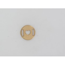 Openwork hearth medal 15 mm