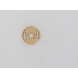 Openwork star medal 15 mm
