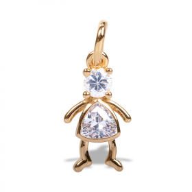Pendentif Cleia - petite fille CZ