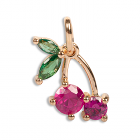 Pendentif Chelly - cerises CZ