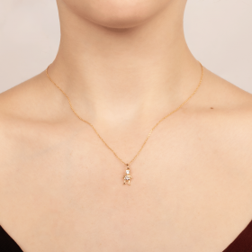 Pendentif Cleia - petite fille CZ