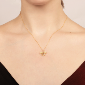 Pendentif Biel - abeille CZ