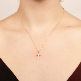 Pendentif Etoile - étoile du nord CZ