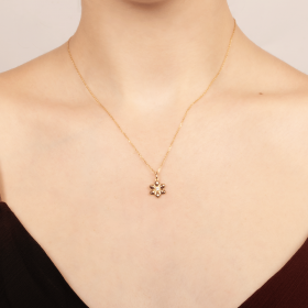 Pendentif Flory - fleur CZ