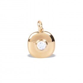Ova Pendant – Round CZ