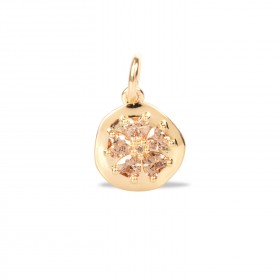 Fleure Pendant – CZ Flower Medal