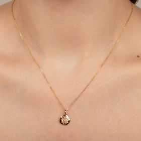 Fleure Pendant – CZ Flower Medal
