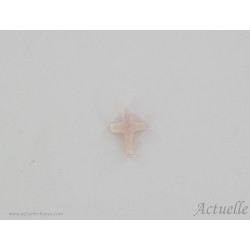 Croix Nacre rose 10mm