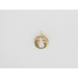 Mini charm's rond Fille ajourée