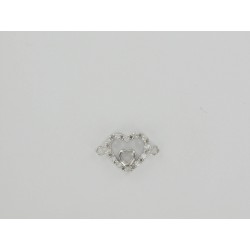 Openwork heart CZ Heart
