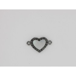 Corazón CZ corazón piedra