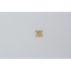 Skull with bones gold plated