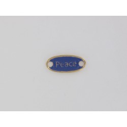 Ovale Peace Bleu