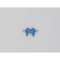 Enameled blue wings