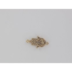 Arabesque fatma's hand with eye gold plated