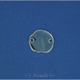 Irregular round medall 2 hole