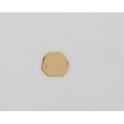 Irregular round medal 13 mm