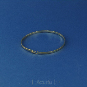3mm Bangle with L shape clasp GP