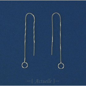 Circle chain earrings